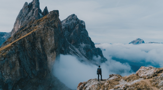 Wandern in den Alpen 